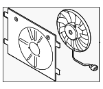 1EA121203C - Belts &amp; Cooling: Engine Cooling Fan Assembly for Audi Image