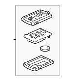 72147TX6A11 - : 2013-2015 Acura ILX Entry Key Driver 2 Fob Assembly for Acura: ILX Image