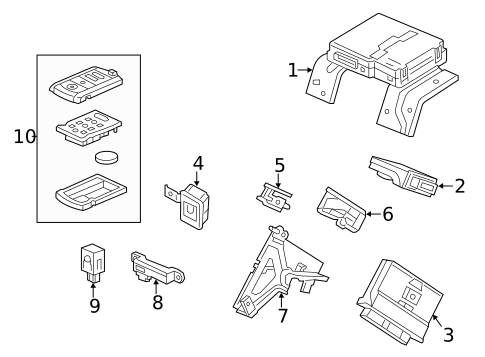 Keyless Entry Components for 2016 Acura ILX #0