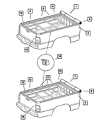 55364091AA - Body Sheet Metal Except Doors: Tonneau Cover Assy for Mopar Image
