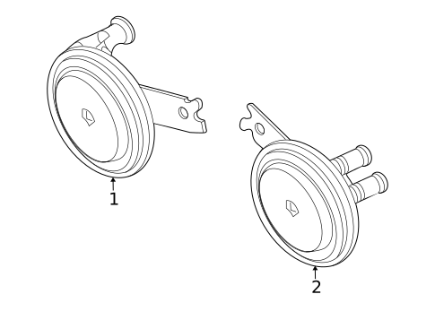 Horn for 2010 Mitsubishi Outlander #0