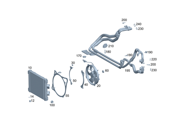 4635017200 - : Oil Cooler Line for Mercedes-Benz Image