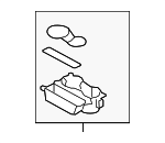 8K0862533B6PS - : Cup Holder for Audi: A4, A4 Quattro, A5 Quattro, allroad, RS5, S4, S5 Image