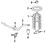 14087321 - Suspension: Spring for Buick: Roadmaster | Cadillac: Brougham, Fleetwood | Chevrolet: Caprice, Impala | Oldsmobile: Custom Cruiser Image