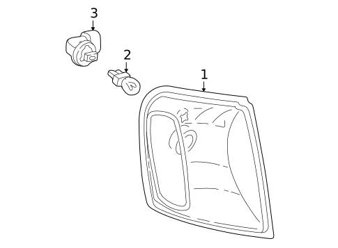Park & Signal Lamps for 2001 Ford Explorer Sport Trac #0