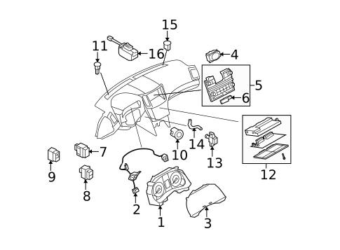 Instruments & Gauges for 2008 INFINITI G35 #0