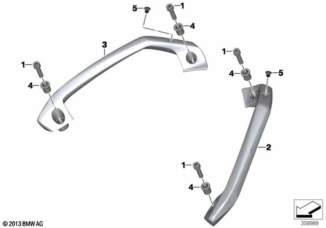 46728556359 - : Grab Handle, Left for BMW-Motorrad Image