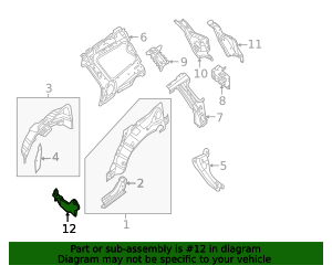 2013-2020 Nissan Pathfinder Quarter Panel Filler Panel 62823-9NJ0A ...