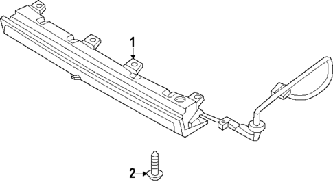 High Mounted Stop Lamp for 2024 Hyundai Santa Fe #0