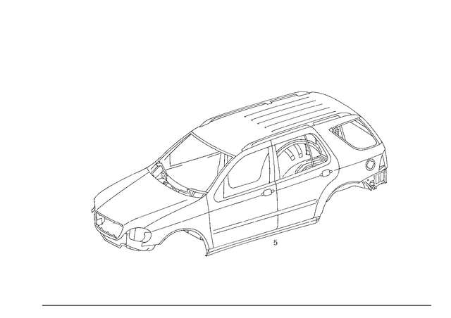 1636000407 - Body in White: Body-in-White for Mercedes-Benz: ML55 AMG Image image
