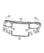 6503839 - Cooling: Hex Head Bolt And Coned Washer for Chrysler: 200, 300, Pacifica, Voyager | Dodge: Challenger, Charger, Dart | Jeep: Cherokee | Ram: 2500, 3500 Image
