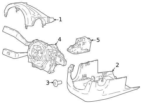 Shroud, Switches & Levers for 2025 Porsche Panamera #0