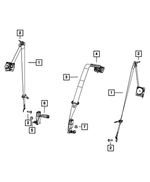 68770855AA - Restraints: Retractor Seat Belt, Left Or Right for Mopar Image