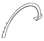 87712P1200BKL - Body: Wheel Opening Molding for Kia Image