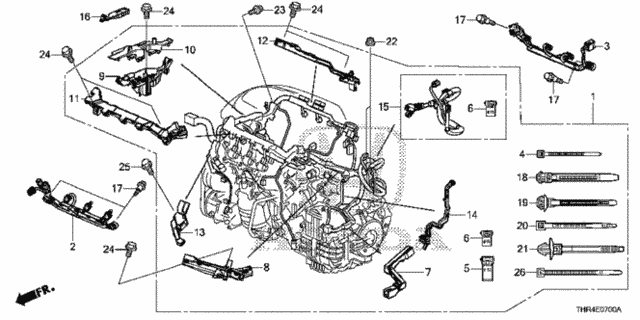 Engine Wire Harness for 2019 Honda Odyssey #0