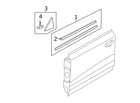 Exterior Trim - Front Door for 2018 Audi RS7 #0