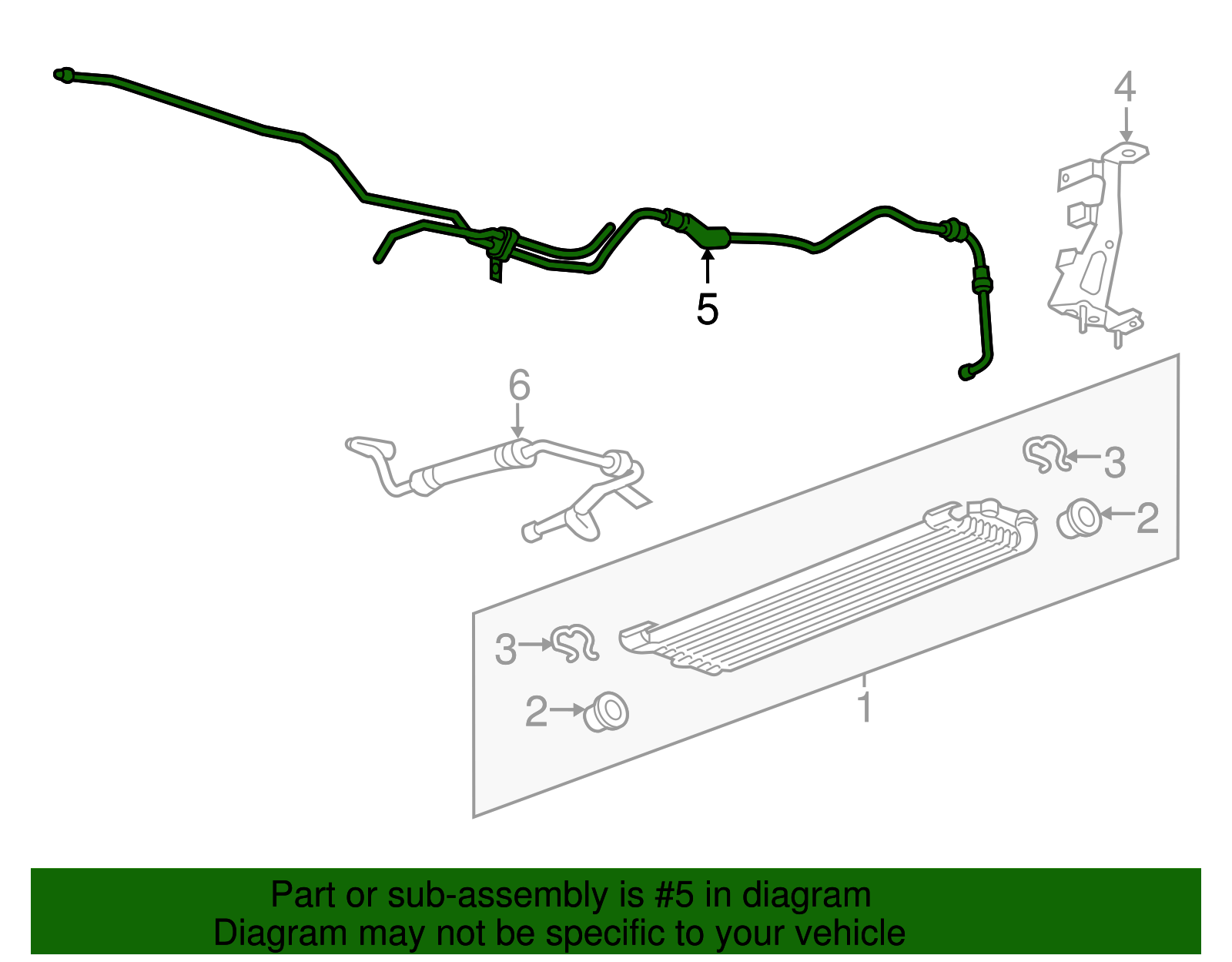 2016-2024 Chevrolet Camaro Transmission Cooler Inlet and Outlet Pipe ...