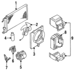 MB609139 - HVAC: Accessory Drive Belt Idler Pulley for Mitsubishi: Cordia, Galant, Mighty Max, Mirage, Starion, Tredia, Van Image