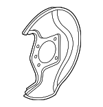 45255STXA00 - Brakes: Splash Shield for Acura: MDX, ZDX Image