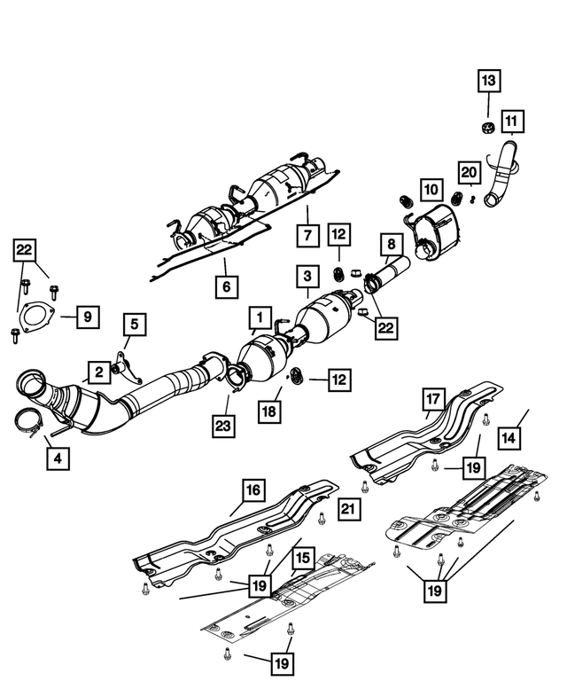 52121426AB - Exhaust: Exhaust Pipe for Mopar Image image