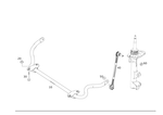 2043232865 - Springs, Suspension and Hydraulic Components: Torsion Bar for Mercedes-Benz Image