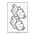 J9C33357 - : Brake Pads for Jaguar: E-Pace Image