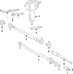4614630101 - Steering: Pitman Arm for Mercedes-Benz Image