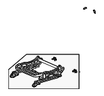 81136T20A61 - Body: Cushion Frame for Honda: Civic, Pilot Image