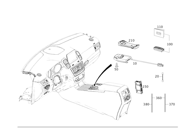 2228206601 - Electrical System: Electric Line for Mercedes-Benz Image