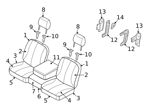 Front Seat Components for 2007 Dodge Ram 1500 #4