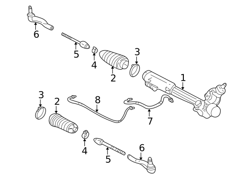 Steering Gear & Linkage for 2005 Mercury Grand Marquis #0