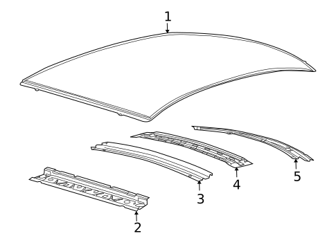 Roof & Components for 2016 Lincoln MKS #0