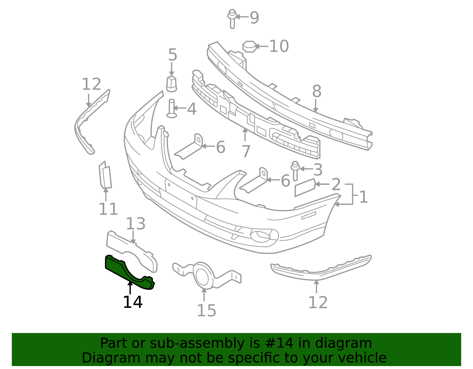 2004-2006 Hyundai Elantra Lamp Cover 86527-2D500 | QuirkParts