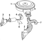 15538089 - Engine: Rear Duct for Chevrolet: S10, S10 Blazer | GMC: Jimmy S15, S15 Image
