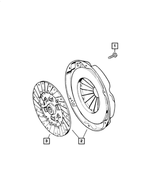 52107834AB - Clutch: Clutch Disc for Mopar Image