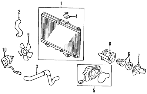 Cooling System for 1999 Honda Odyssey #0