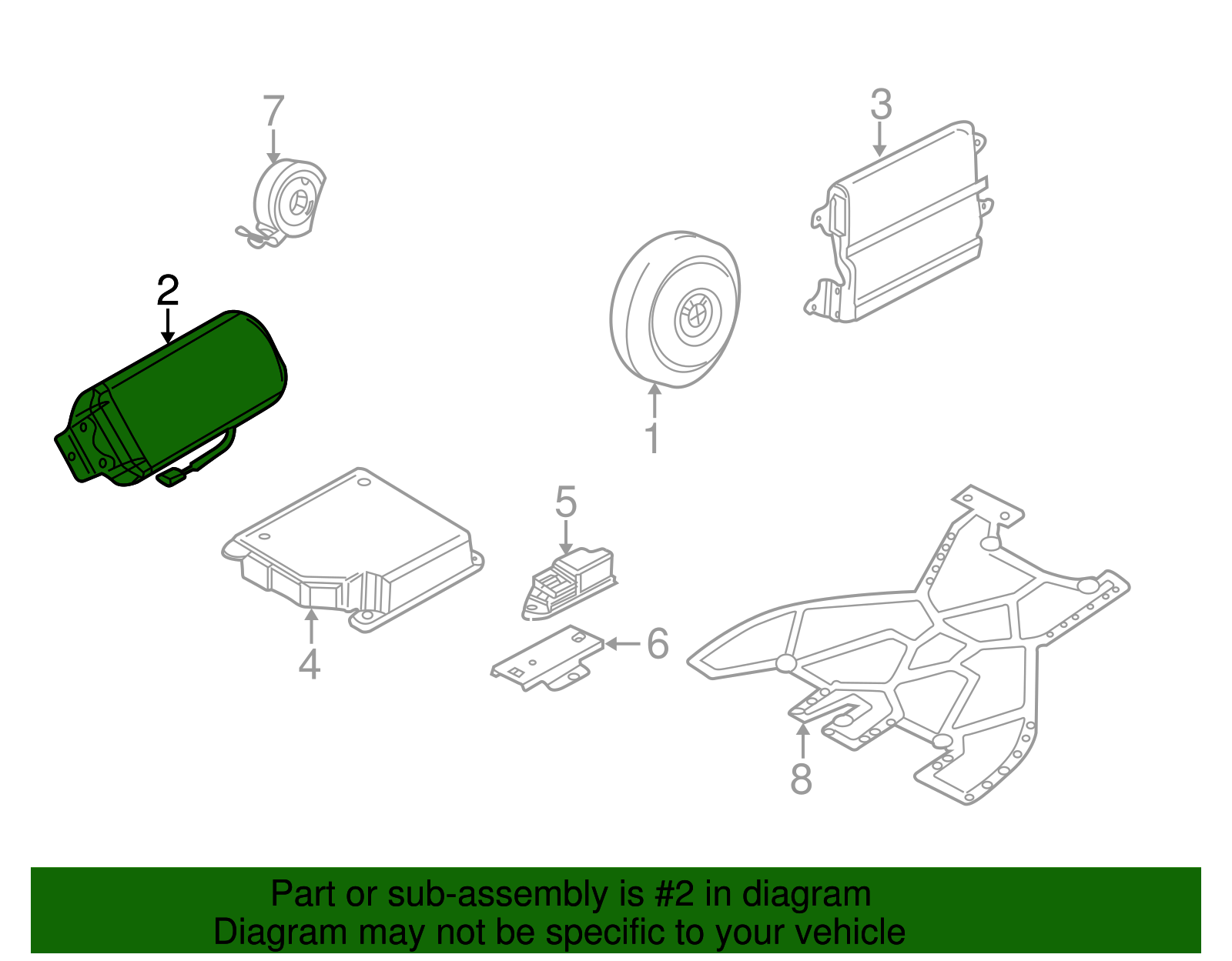 Passenger Air Bag - BMW (72-12-7-048-961)