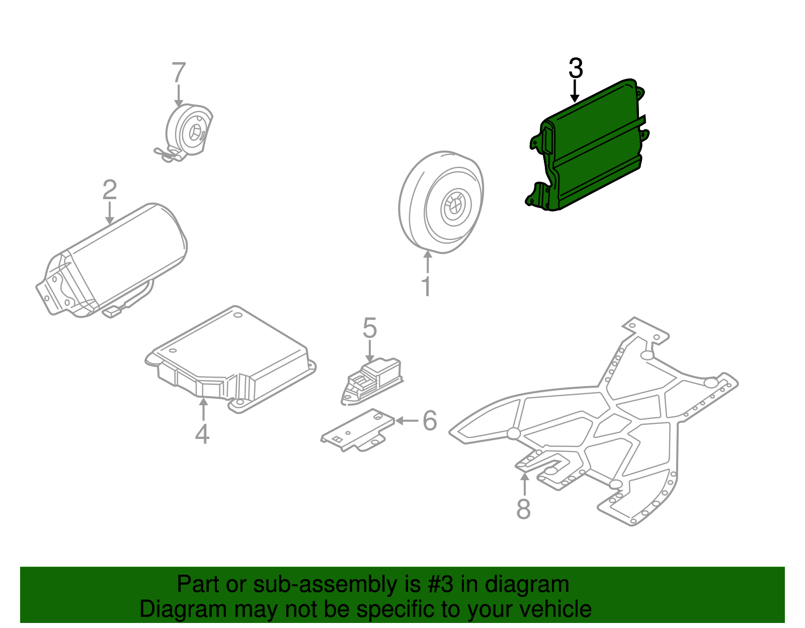 Side Air Bag - BMW (72-12-8-243-110)