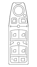61315A4B414 - Body: Multi Switch for BMW: 740i, 750e xDrive, 760i xDrive, i7 Image
