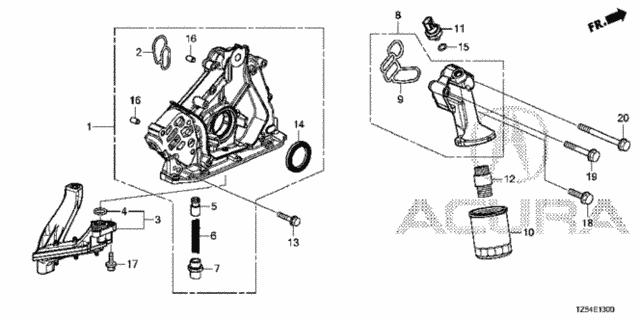 Oil Pump for 2018 Acura MDX #0