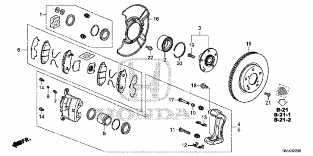Front Brake (1) for 2016 Honda Civic #0