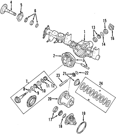 Rear Axle for 2001 Isuzu Rodeo Sport #0
