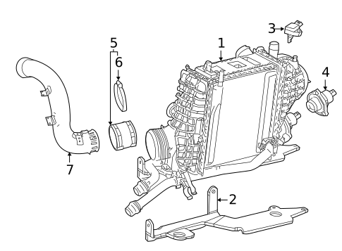 Intercooler for 2023 Mercedes-Benz CLA 35 AMG&reg; #0