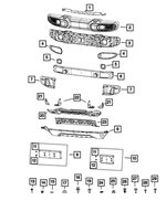 68340509AA - Frame, Bumper and Fascia: Screw for Mopar Image