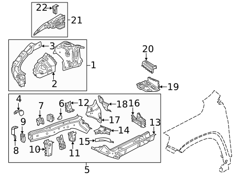 Structural Components & Rails for 2018 GMC Terrain #0