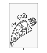 5G9809852 - Body: Inner Wheelhouse for Volkswagen: Golf Alltrack, Golf SportWagen Image