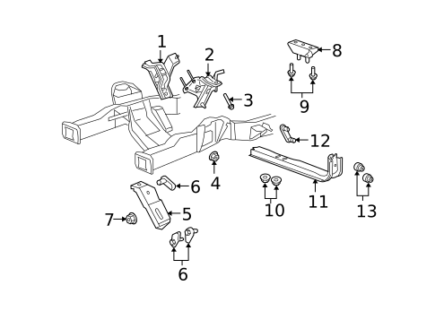 Engine & Trans Mounting for 2013 Ford E-350 Super Duty #0