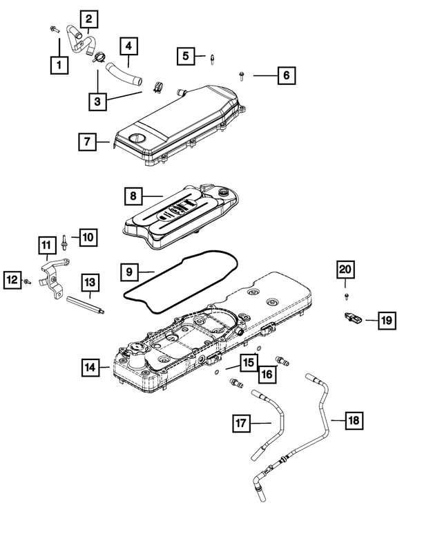 68224522AA - 6.7L Turbo Diesel; Engine: Tube Bracket for Mopar Image image