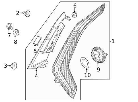Tail Lamps for 2023 Kia Niro #0