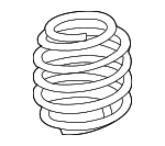 31387907 - Suspension: 2011-2018 Volvo Coil Spring for Volvo: S60, S60 Cross Country, V60, V60 Cross Country Image